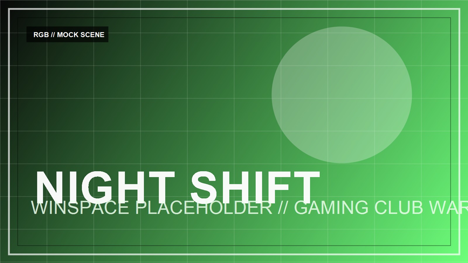 Placeholder nocnego grania z RGB